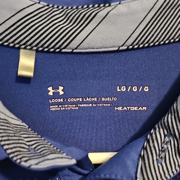 Under Armour Men's Vibrant Blue Polo - Picture 2 of 3